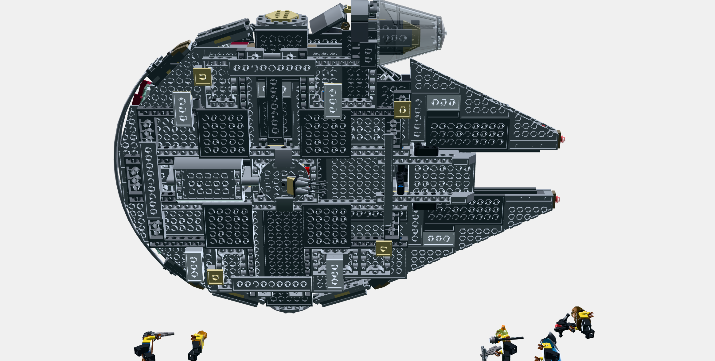 ジャック    3DS ⭐ Millennium Falcon 75257 Wall mount・ STL File for 3D